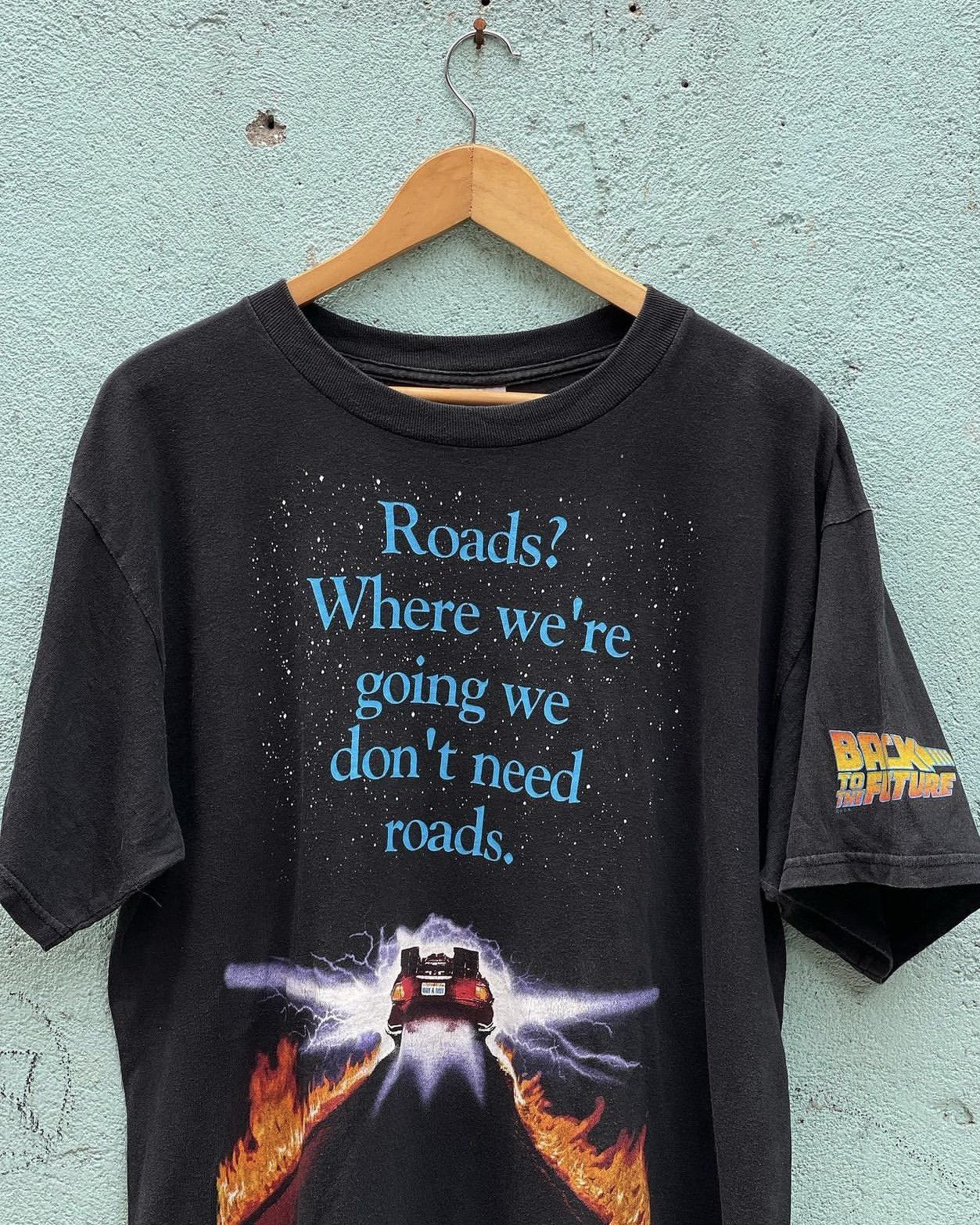Vintage Back To The Future Movie Poster Promo T-Shirts, Hoodie, Sweatshirt | FlexRushtees.com