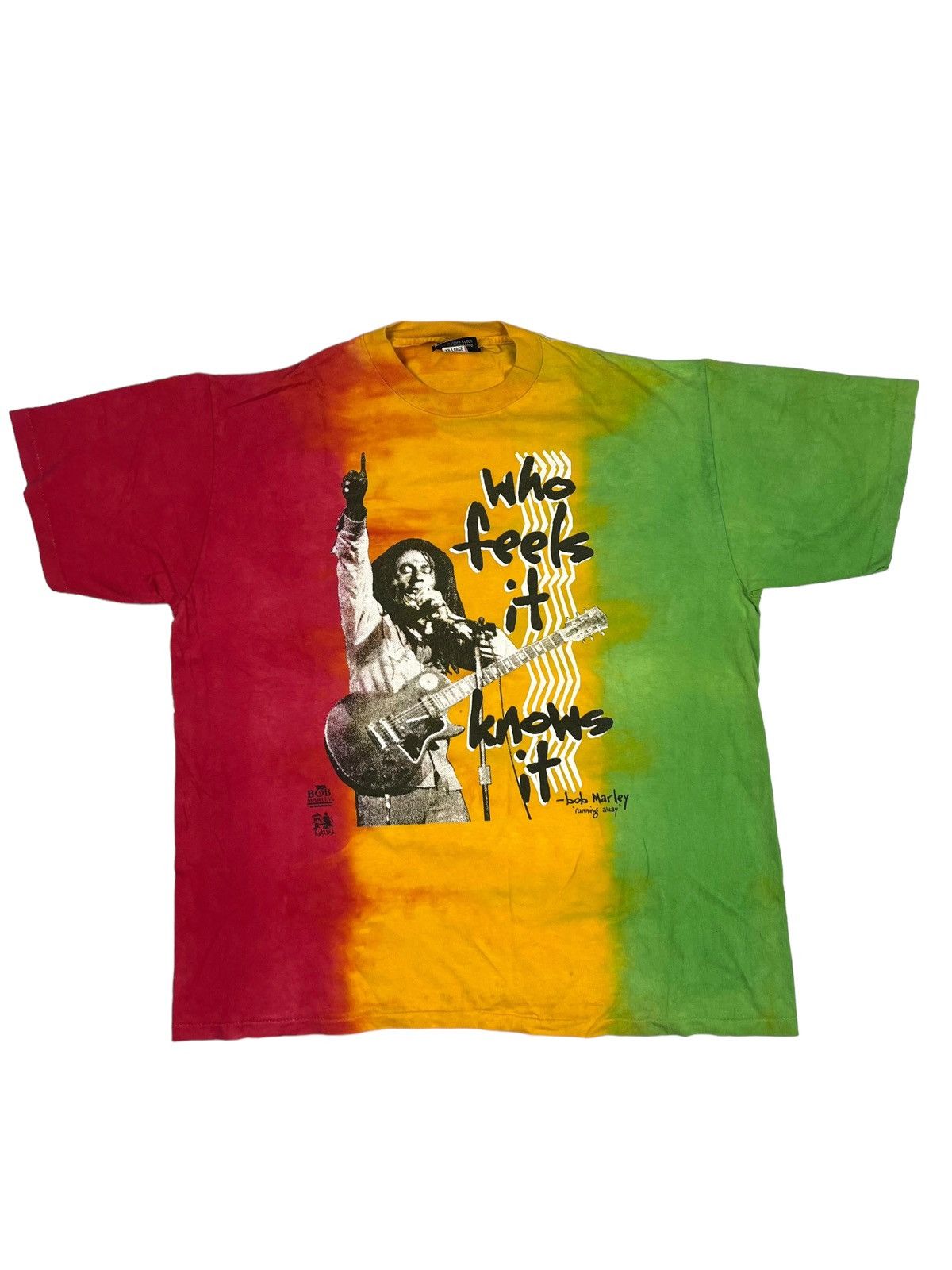 Bob Marley X Vintage Vintage Bob Marley 90s Who Feels It Knows It Rasta Reggae T-Shirts, Hoodie, Sweatshirt