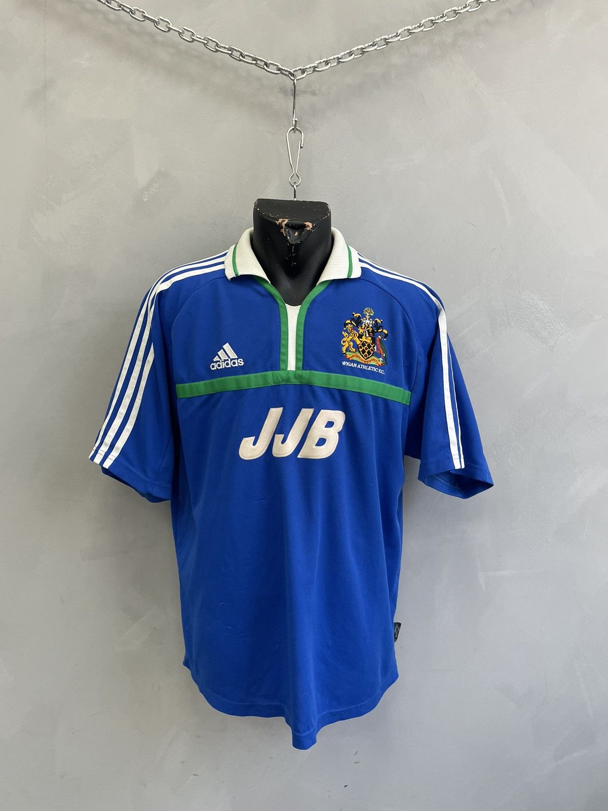 Adidas Vintage Retro Wigan Athletic 2000s Jersey T Shirt