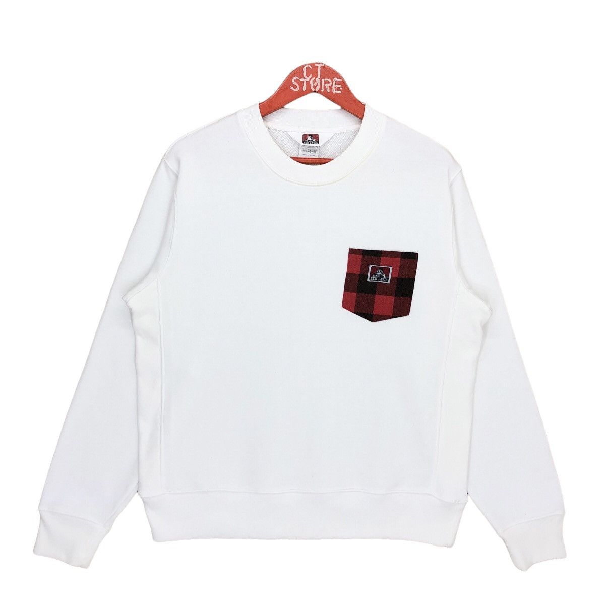 Vintage Ben Davis Small Logo Pocket Crewneck Sweatshirt