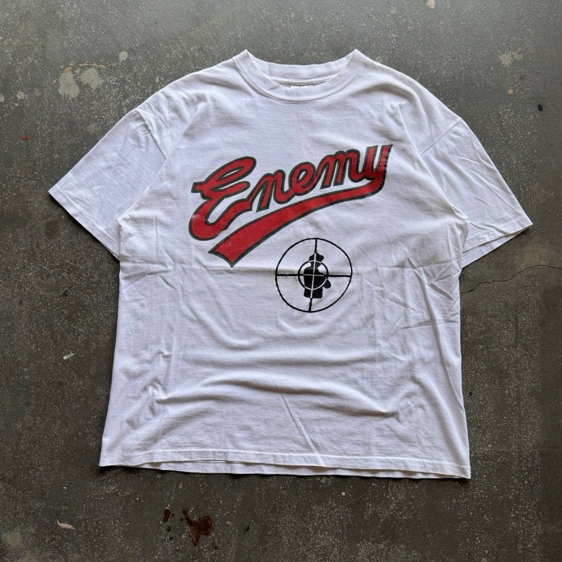 Vintage 1990 Public Enemy Rap Promo Tee Rare Front Back Hit Size Xl Hoodie, Sweatshirt | FlexRushtees.com