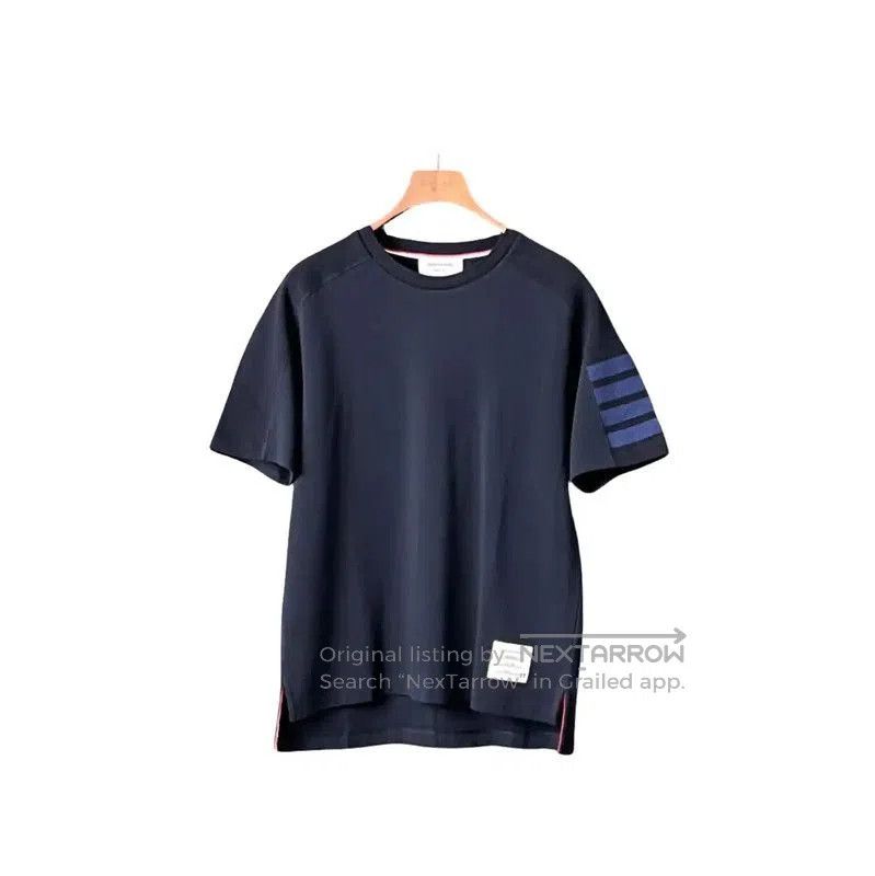 Browne Thom Browne Summer Blue Cotton Short Sleeve Tee Hoodie, Sweatshirt | FlexRushtees.com
