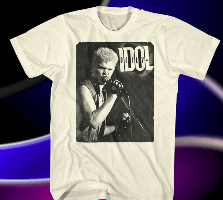 Vintage Deadstock Billy Idol Retro T Shirt Hoodie, Sweatshirt | FlexRushtees.com