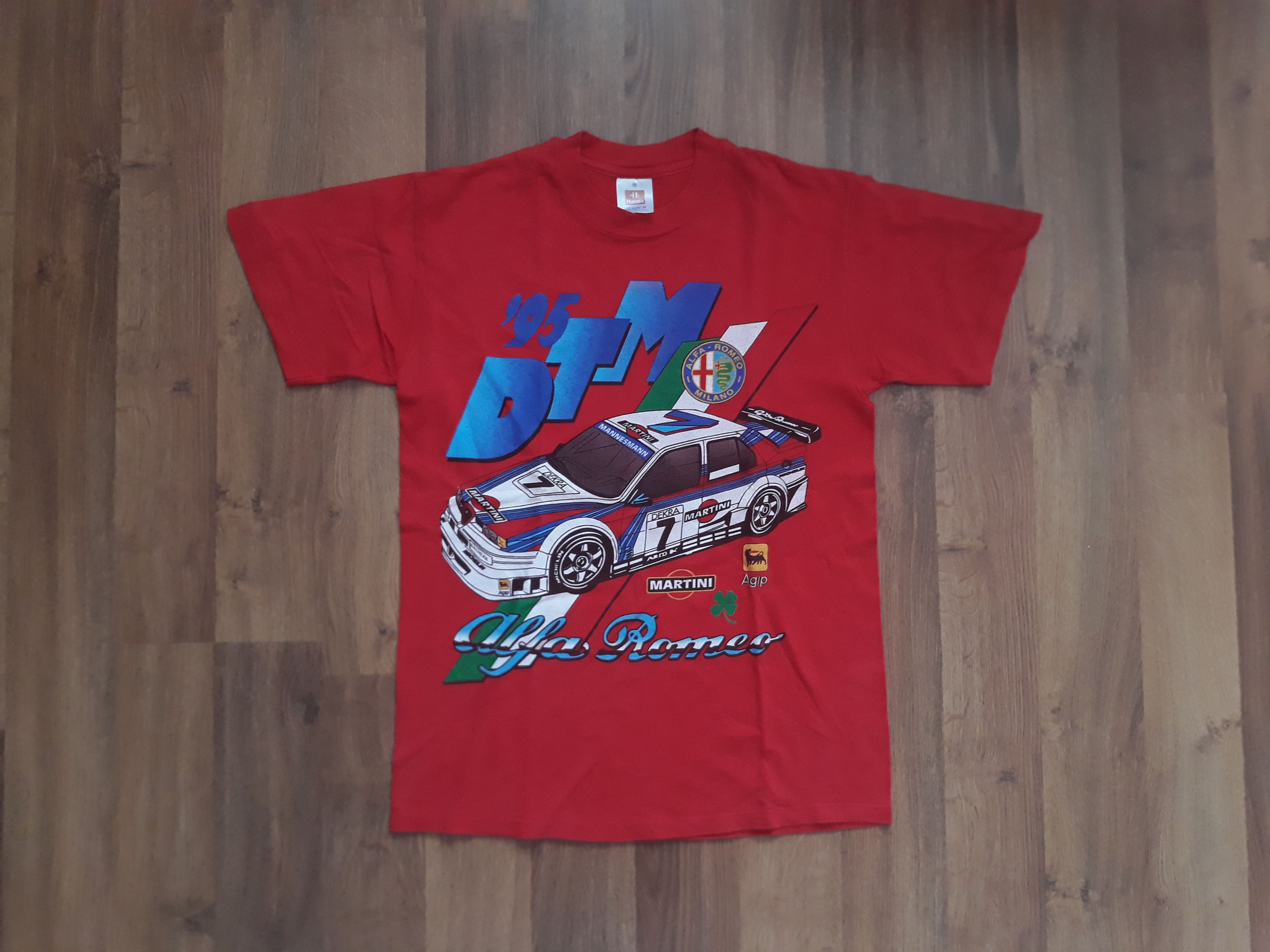 Vintage Hanes 95 Dtm Alfa Romeo Racing Tee