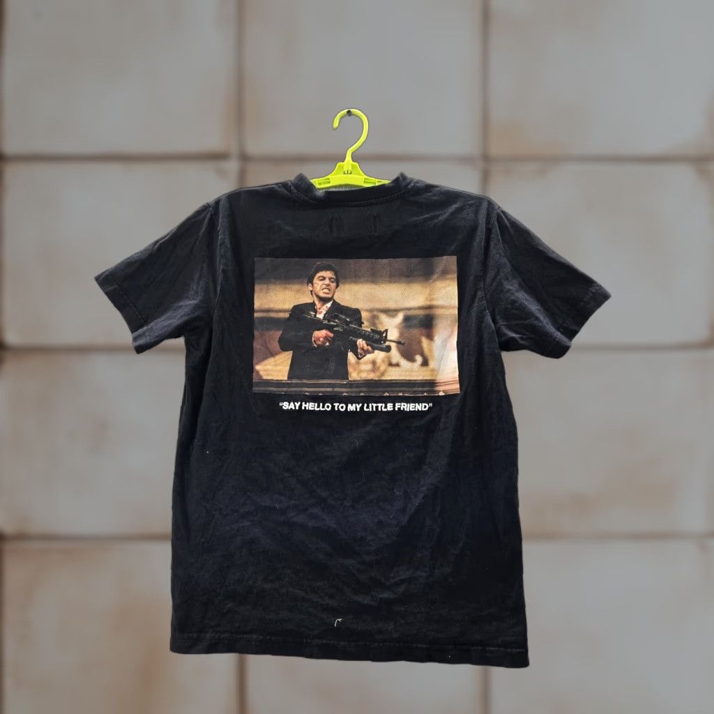 Shoe Palace Men T Shirt Black Graphic Print Crew Neck Short Sleeve L Size Cotton Casual Shirt Hoodie, Sweatshirt