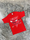Vintage 90s Chicago Bulls Red Tee Large Nba Swoosh