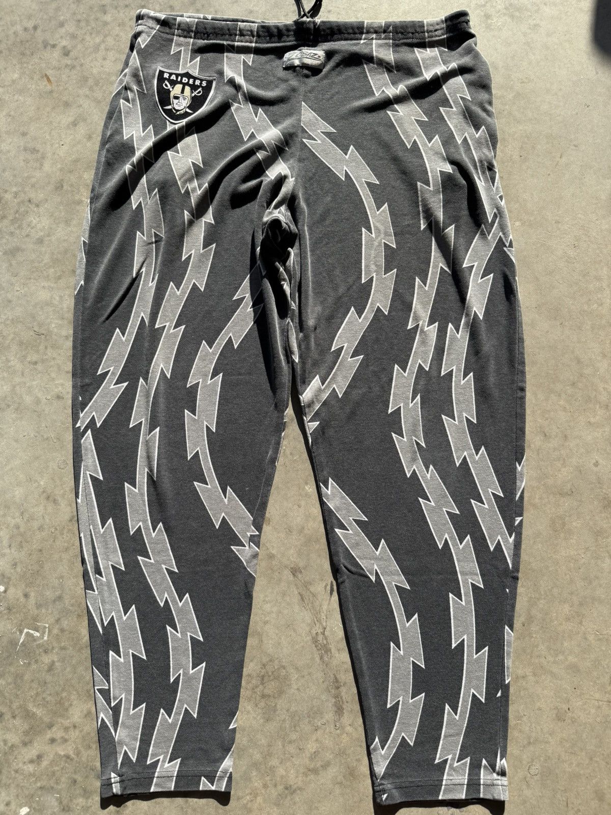 Crazy Vintage Los Angeles Raiders Barbed Wire Zubaz Sweats