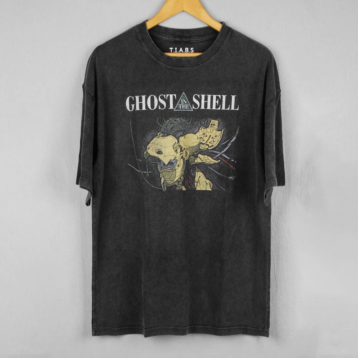 Vintage Anime Ghost In Shell Graphic Printed Tshirt Hoodie, Sweatshirt | FlexRushtees.com