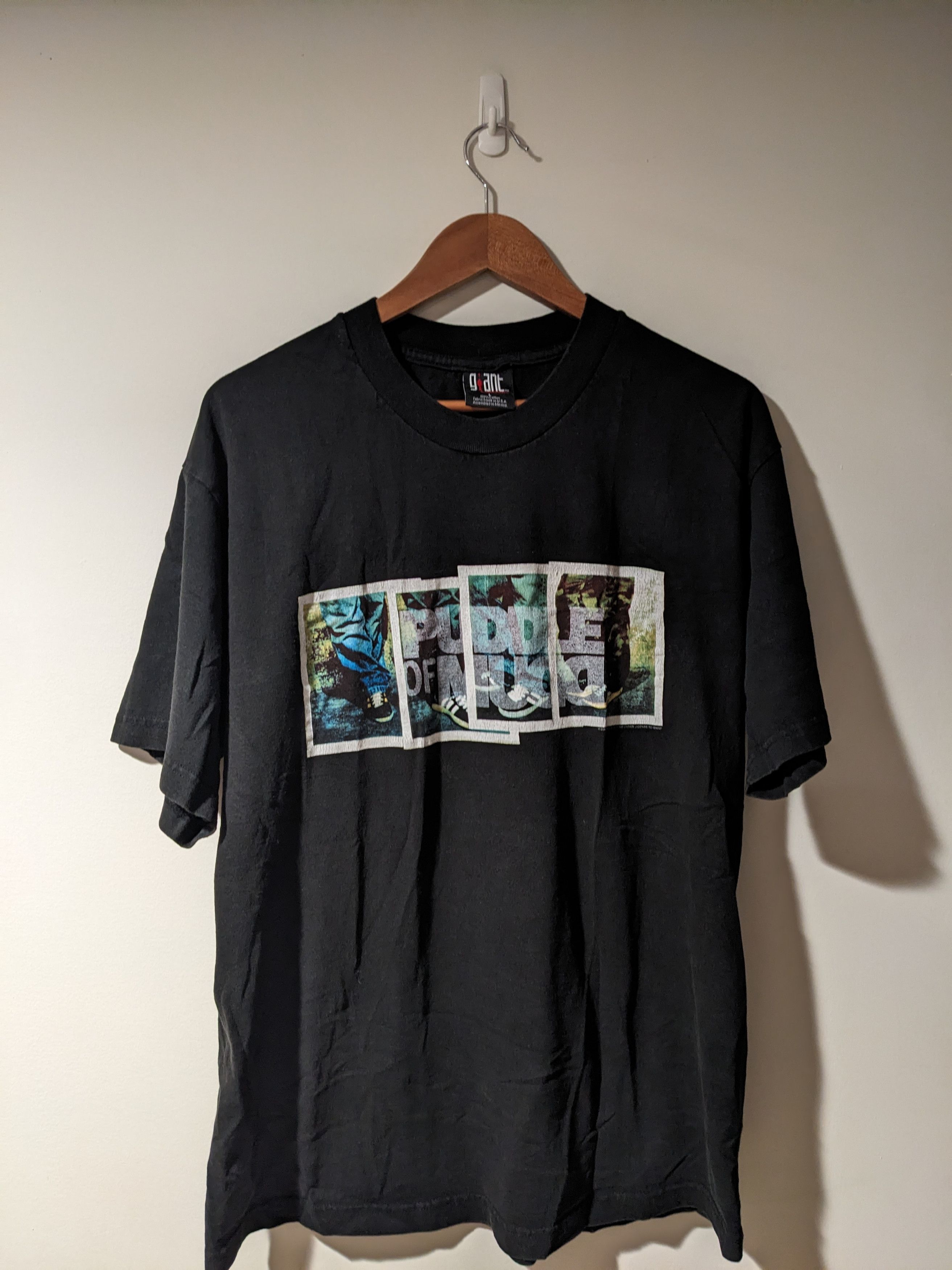 Giant X Vintage Vintage 2001 Puddle Of Mudd Band Tour Black Large T Shirt