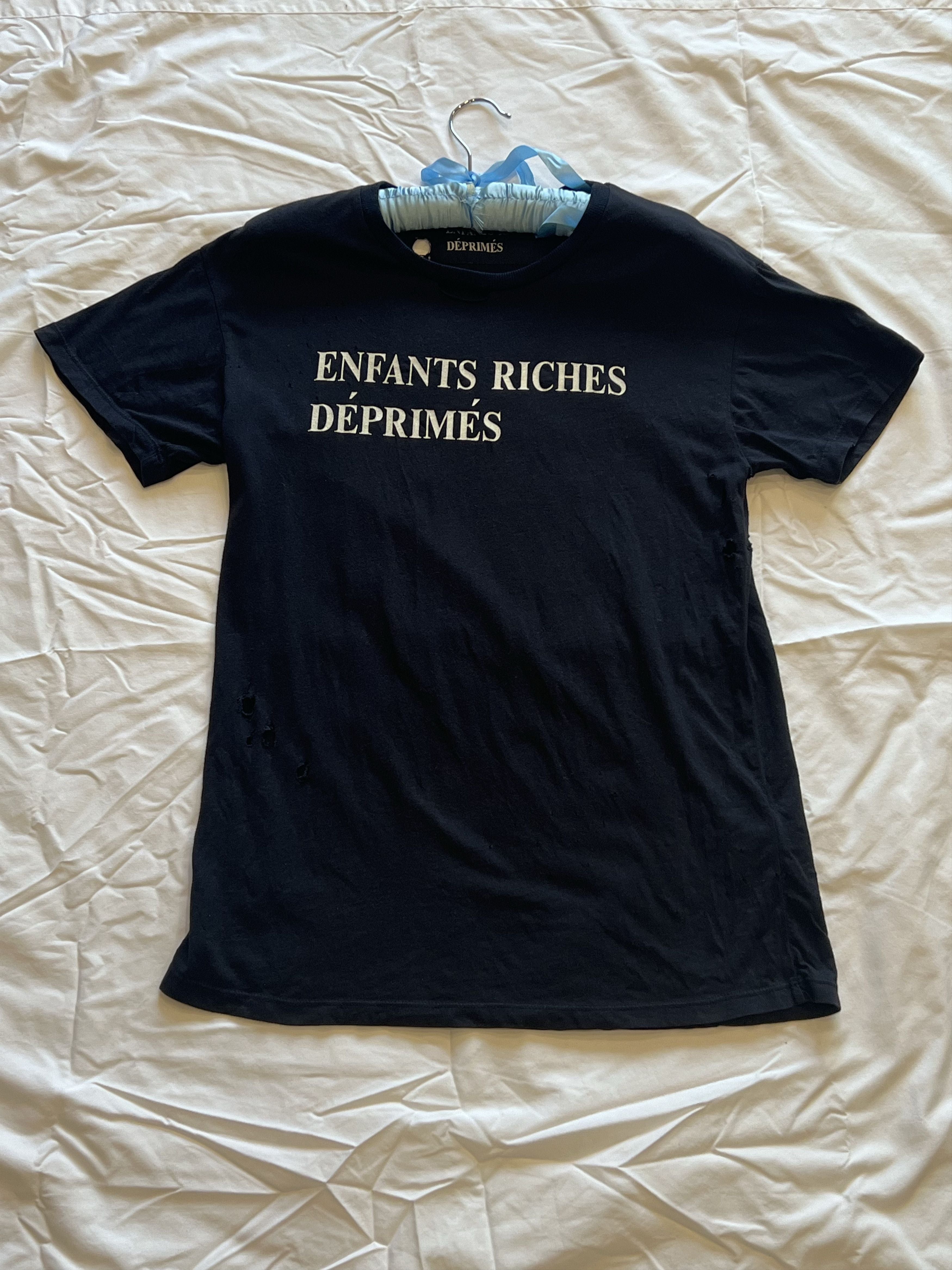 Enfants Riches Deprimes Distressed Slogan T Shirt Hoodie, Sweatshirt | FlexRushtees.com