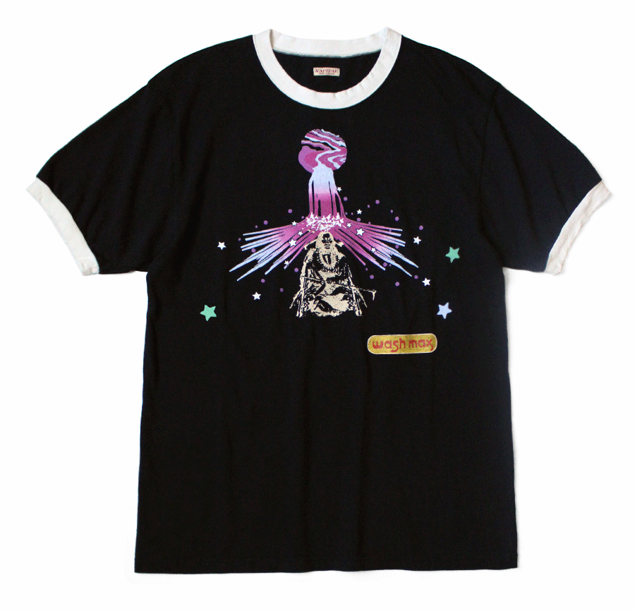 Kapital 20 Tenjiku Laundry Max Ringer T Shirt Tee Black 4 Hoodie, Sweatshirt | FlexRushtees.com