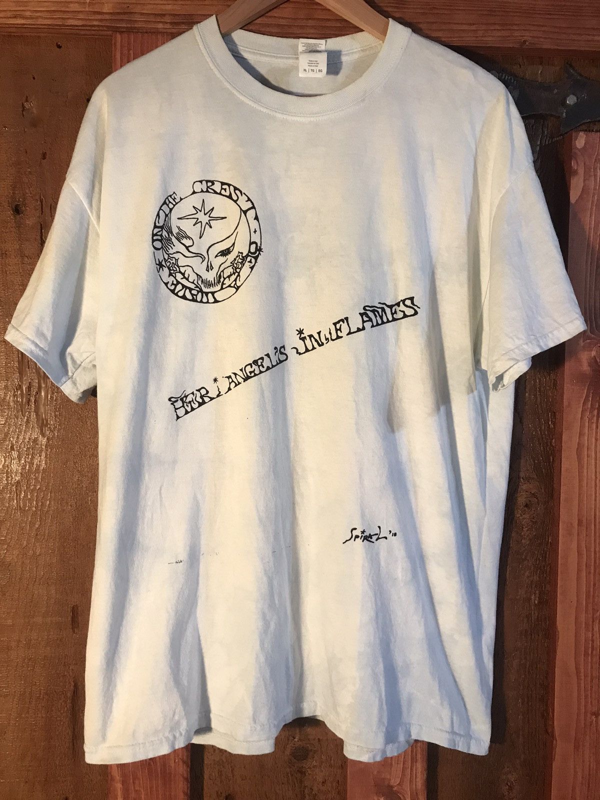 Grateful Dead Worn Spiral Angels In Flames Xl T-Shirts, Hoodie, Sweatshirt | FlexRushtees.com