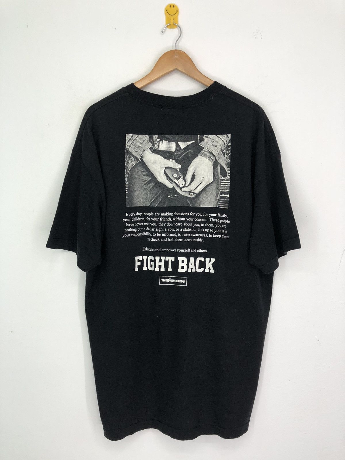 Hundreds Vintage The Hundreds Rare Design Overprint Black Tee Hoodie, Sweatshirt | FlexRushtees.com