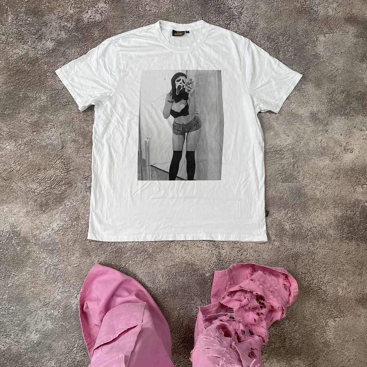 Vintage Y2k Adult Sexy Girl Babe Porno Scream Face Tee