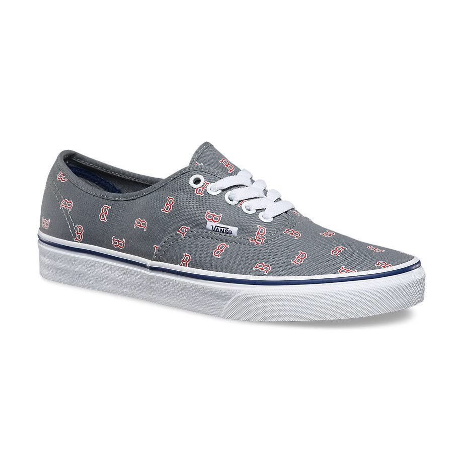 Vans X Mlb Authentic Boston Red Sox Grau