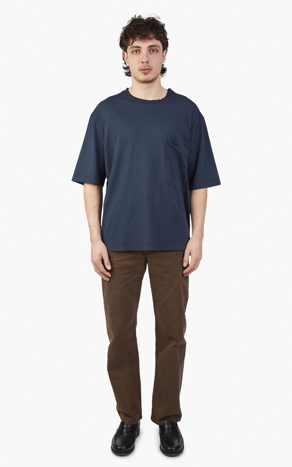 Lemaire Boxy T Shirt Dark Sapphire Xs Hoodie, Sweatshirt | FlexRushtees.com