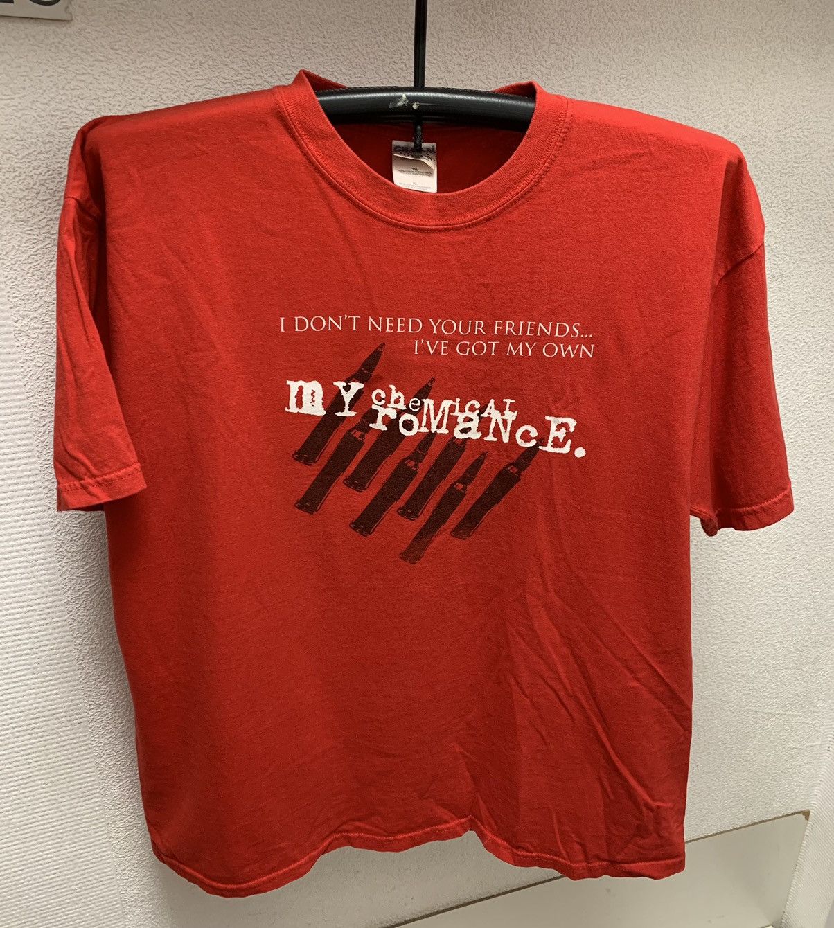Band Tees My Chemical Romance Mcr Vintage Red T Shirt 2000th Xl Usa I Hoodie, Sweatshirt | FlexRushtees.com
