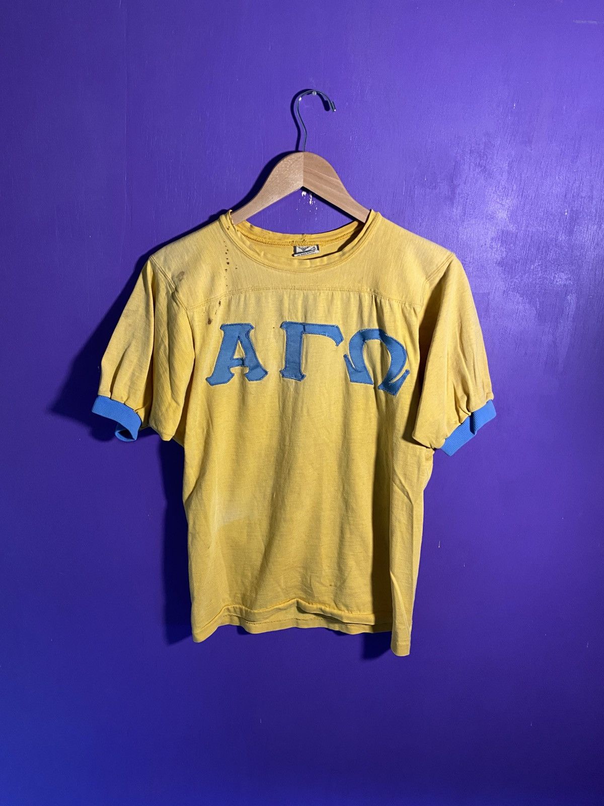 Other Vintage 60s College Fraternity Faded Jersey Shirt