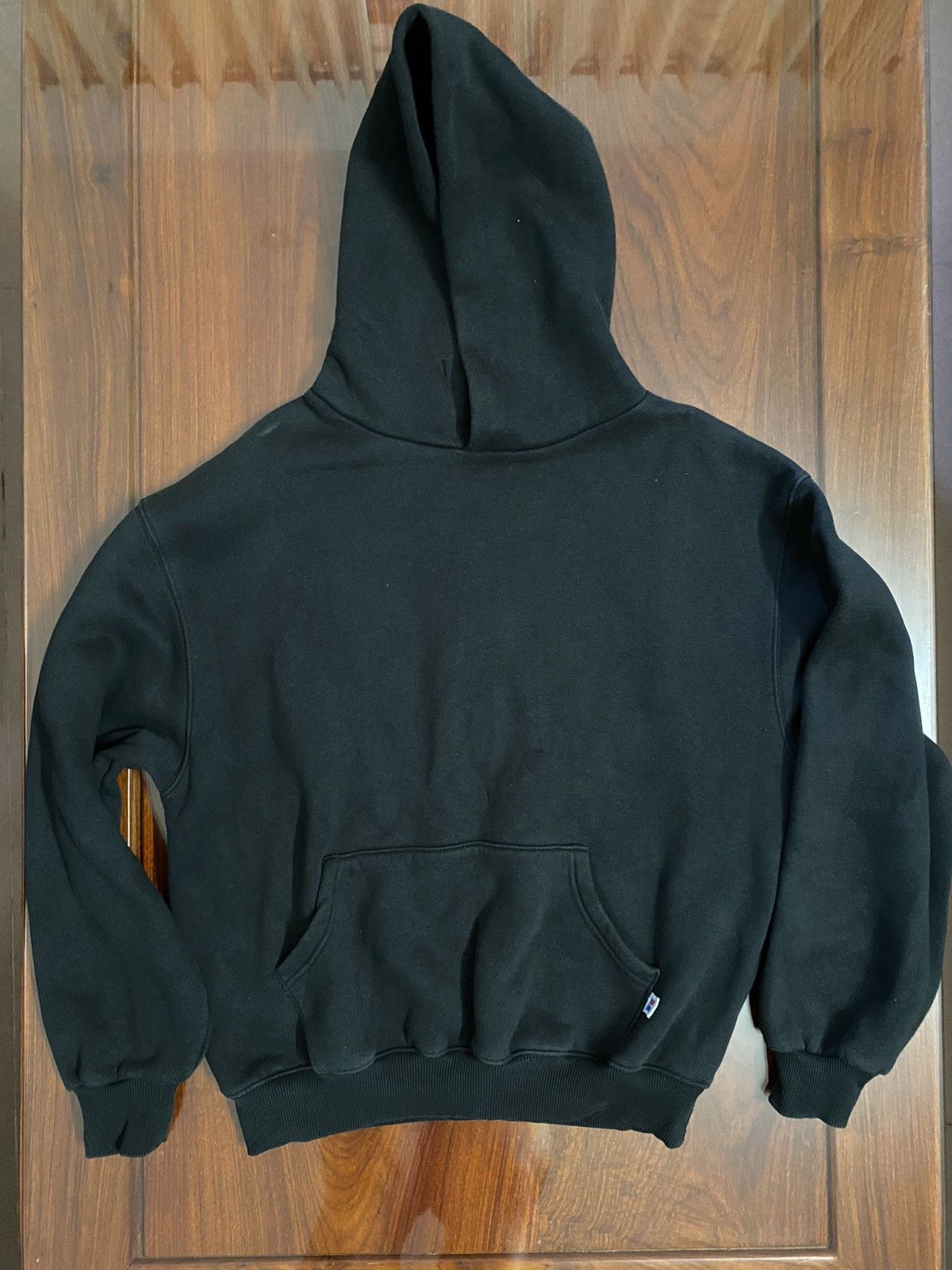Russell Athletic 1990s Faded Black Russell Athletic Hoodie