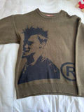 Joy Division Vizn Brad Pitt Knot Sweater Unreleased In Olive T-Shirts, Hoodie, Sweatshirt | FlexRushtees.com