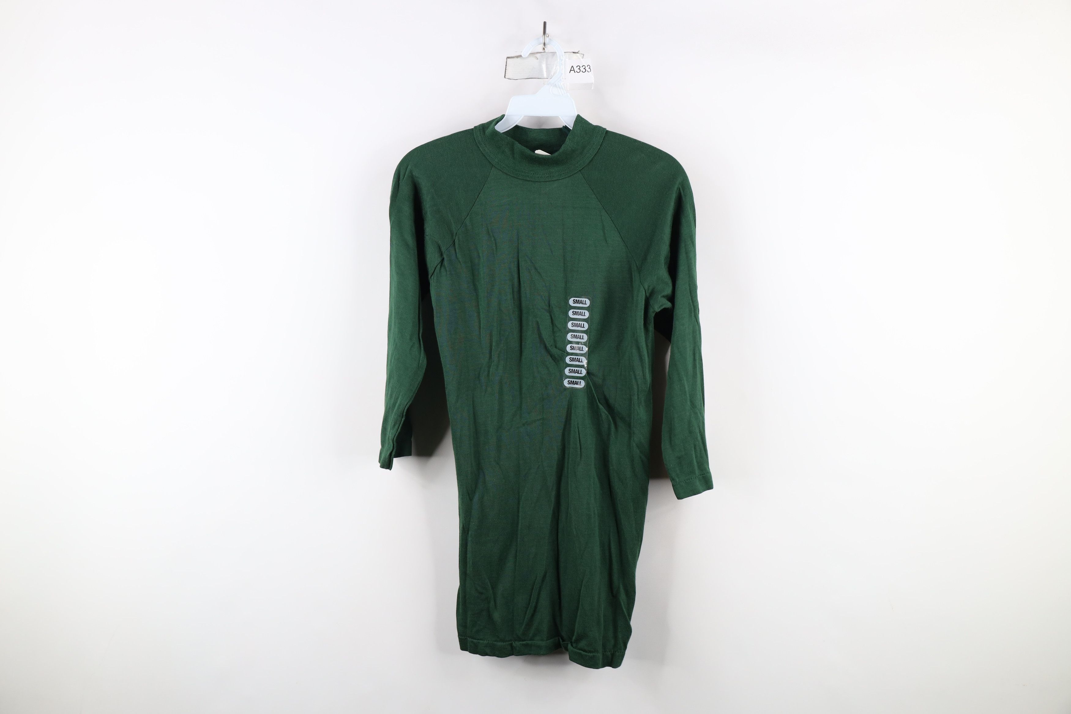 Deadstock Vintage 50s 60s Football Jersey T Shirt Green Usa