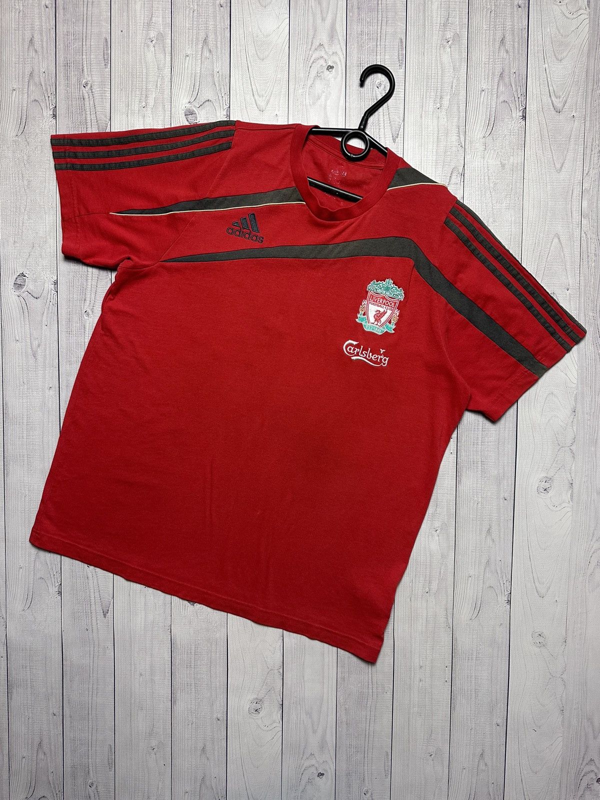 Vintage Liverpool Soccer Tee Size L Carlsberg Hoodie, Sweatshirt | FlexRushtees.com