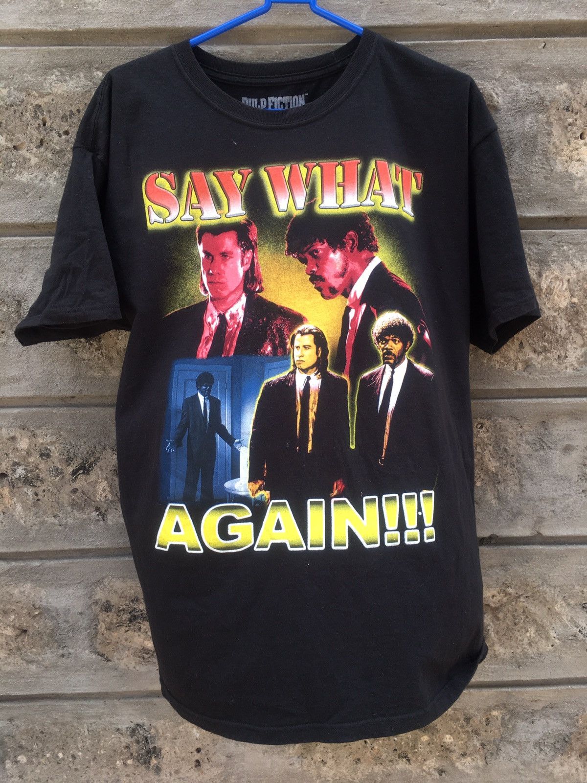 Vintage 90s Pulp Fiction Say What Again T Shirt