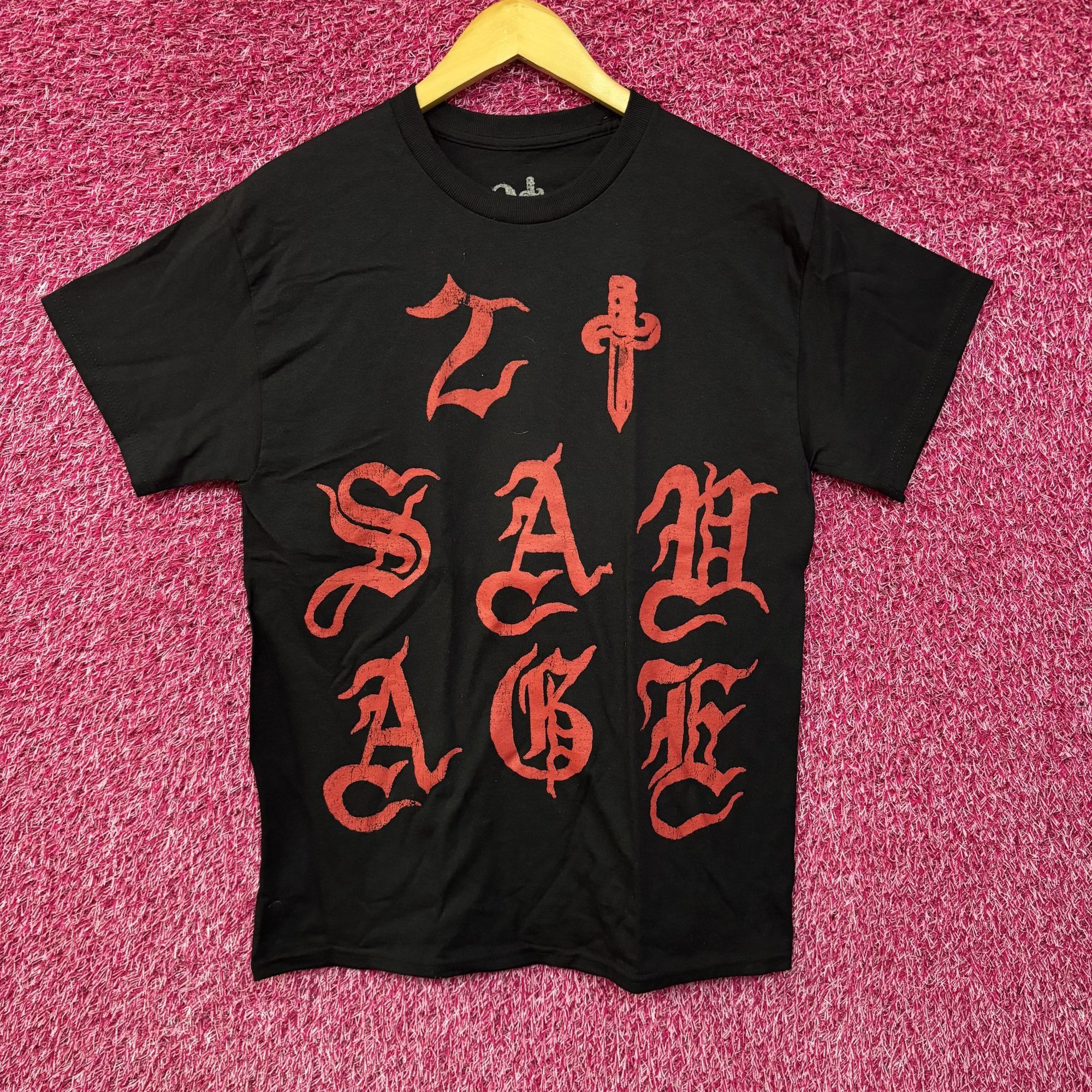 Savage 21 Savage European Tour Black T Shirt Small Hoodie, Sweatshirt | FlexRushtees.com