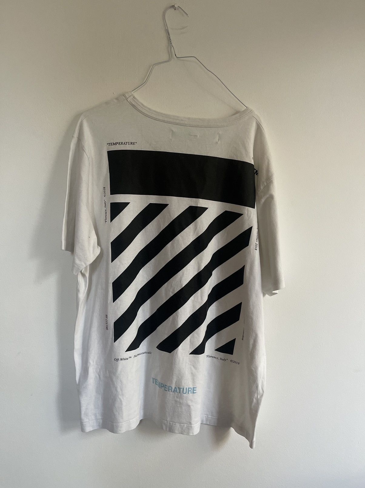 White Off White Temperature Tee Hoodie, Sweatshirt | FlexRushtees.com