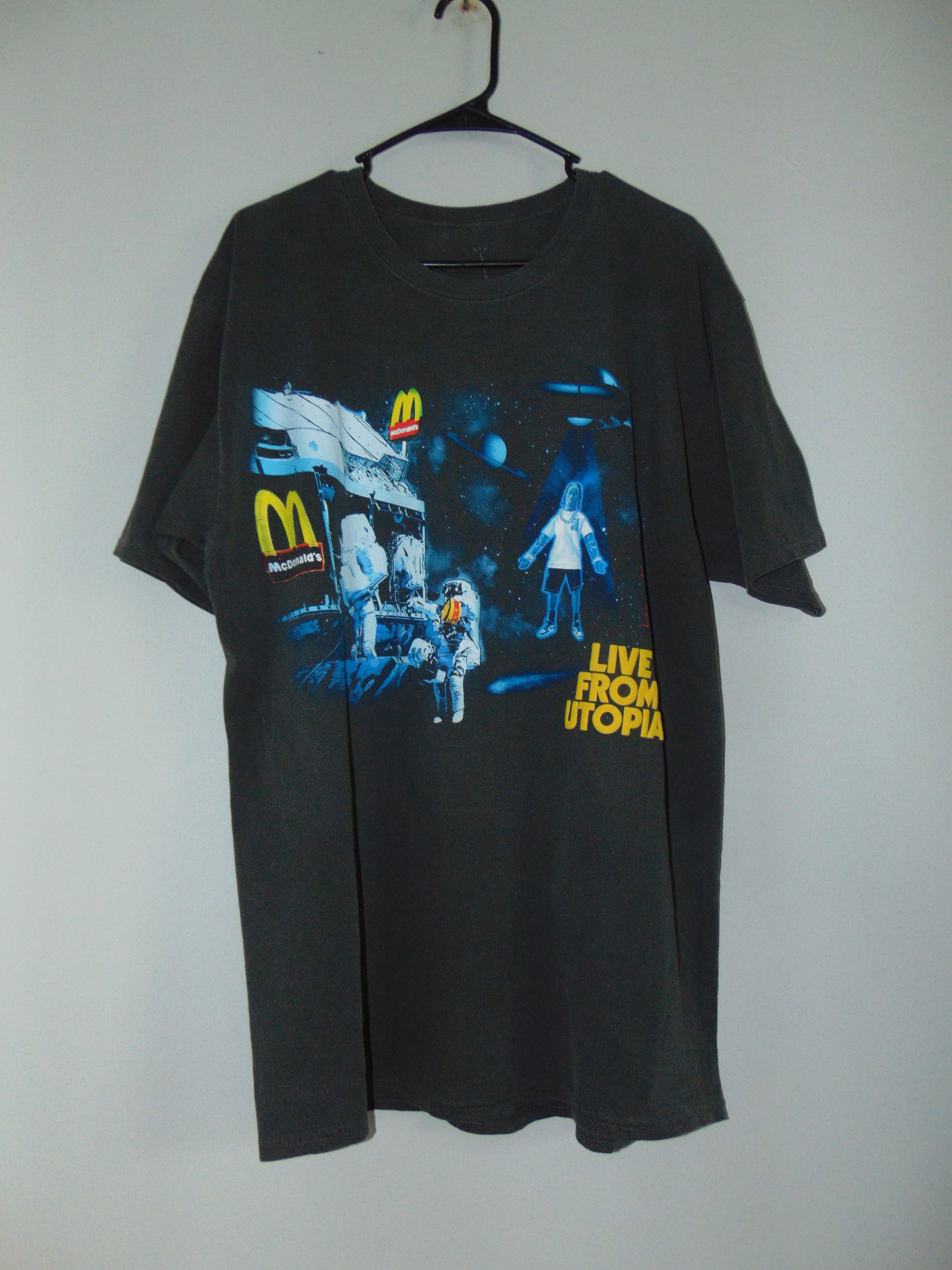 Scott Travis Scott Mcdonalds Space Man Tee