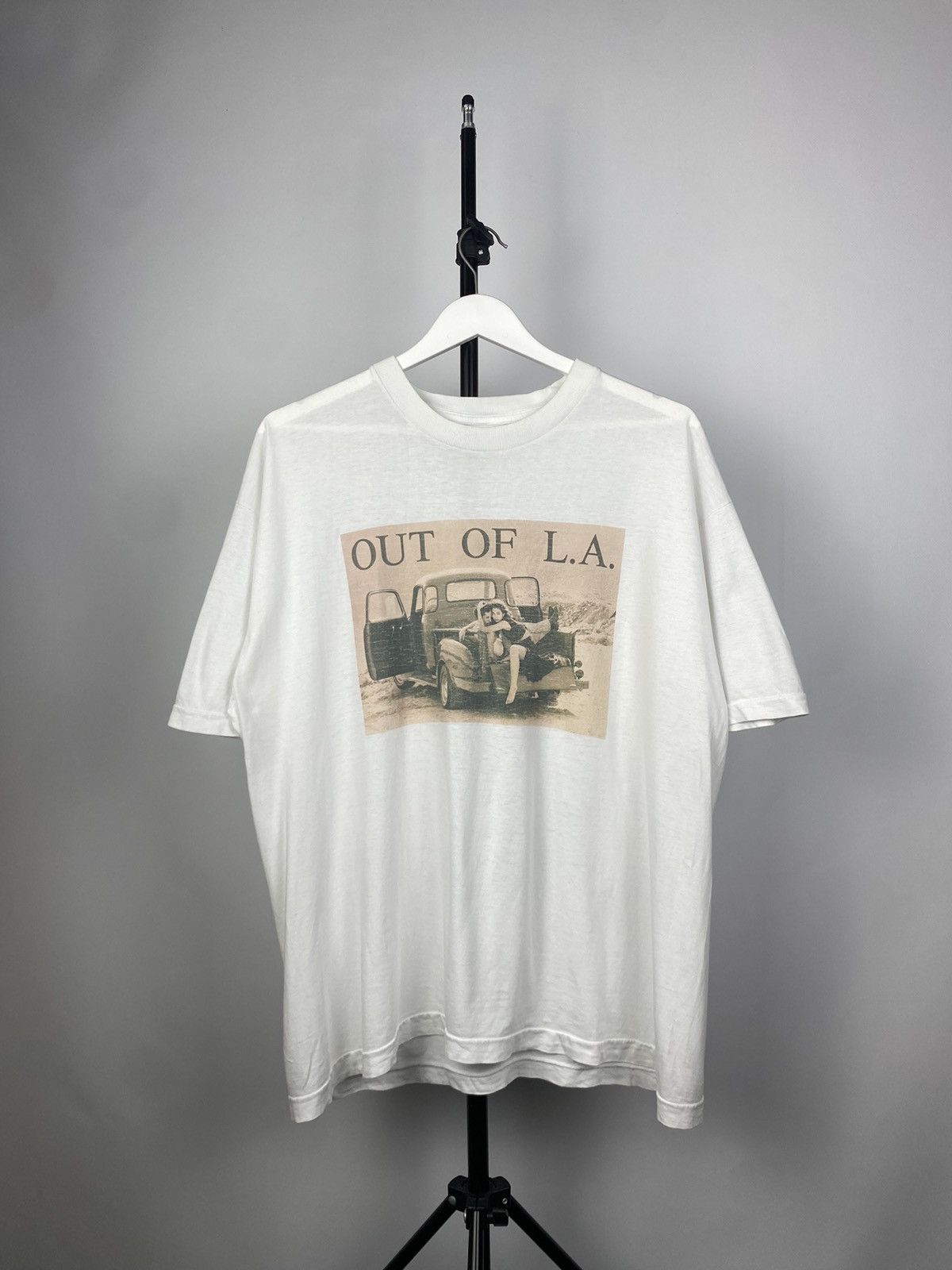Vintage 90s Out Of L A Album Red Hot Chili Peppers T Shirt Hoodie, Sweatshirt | FlexRushtees.com