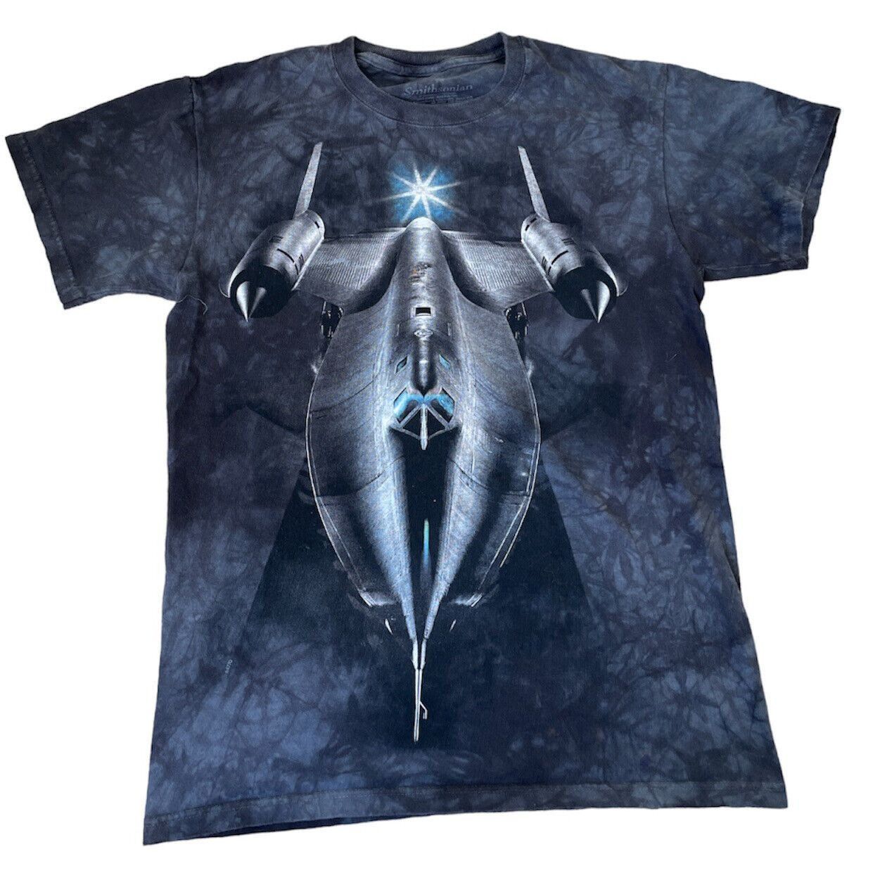 Other Smithsonian Space Craft T Shirt Mens Small Gray Tie Dye Tee