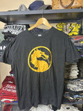 Vintage Mortal Kombat Yellow Logo Tee Xl