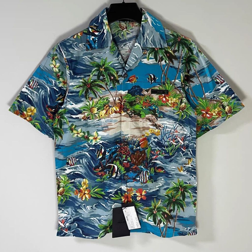 Prada Beach Painting Shirt