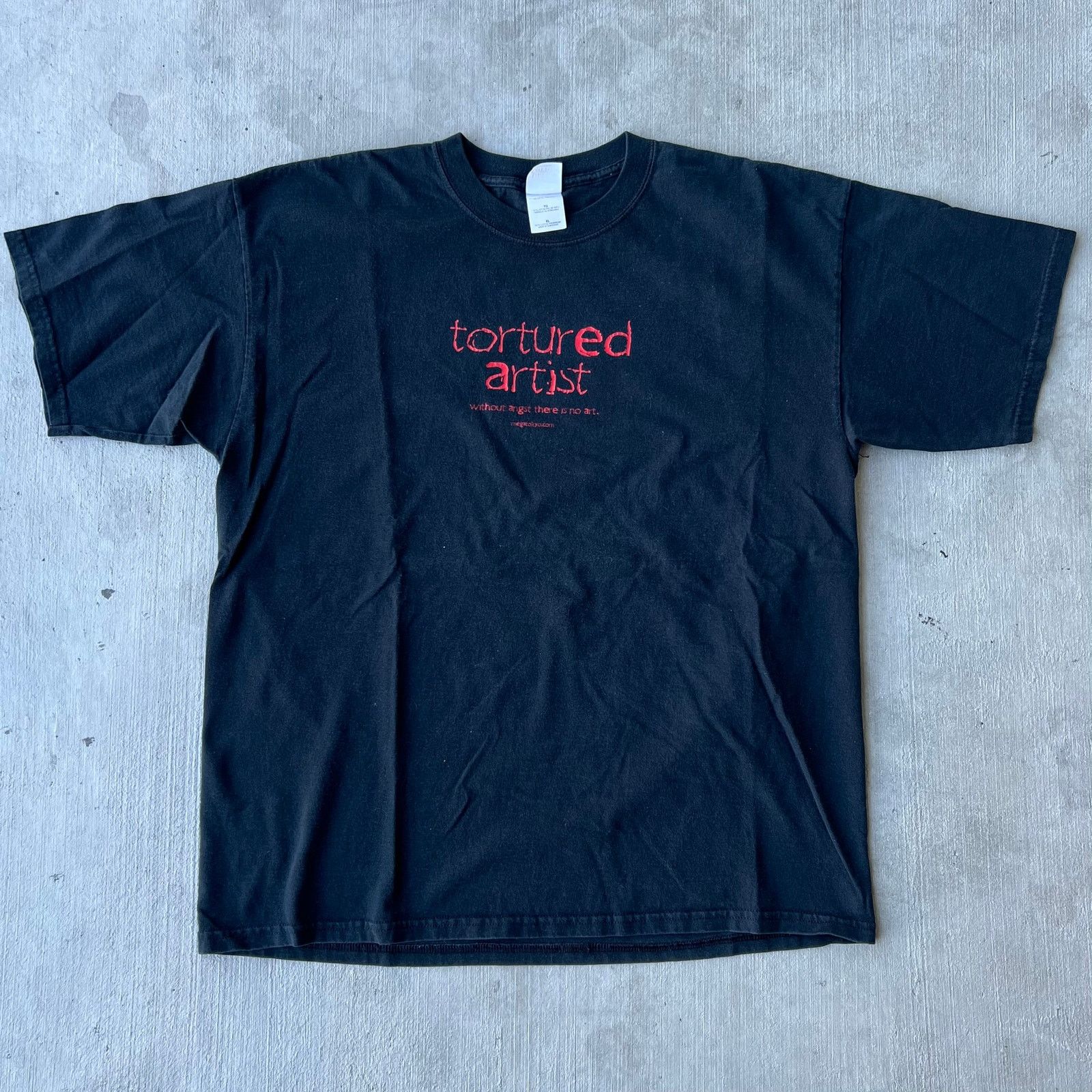 Vintage Y2k Tortured Artist Text Graphic T Shirt Hoodie, Sweatshirt | FlexRushtees.com