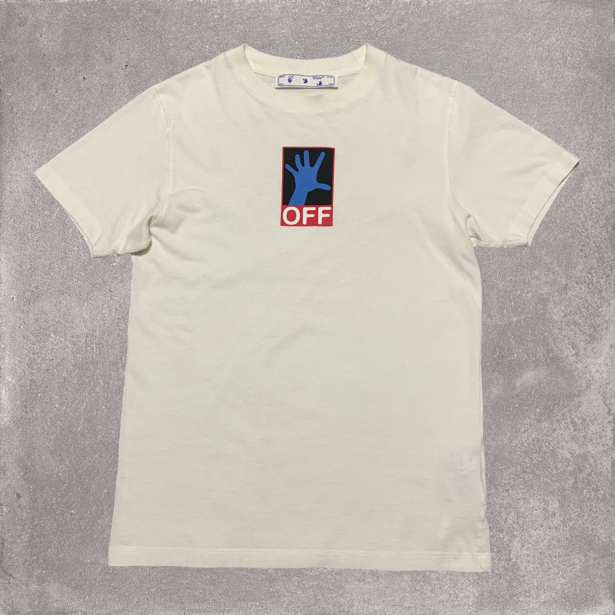White Off White Small Hand Off Swimming Man White Tee Virgil Abloh Hoodie, Sweatshirt | FlexRushtees.com