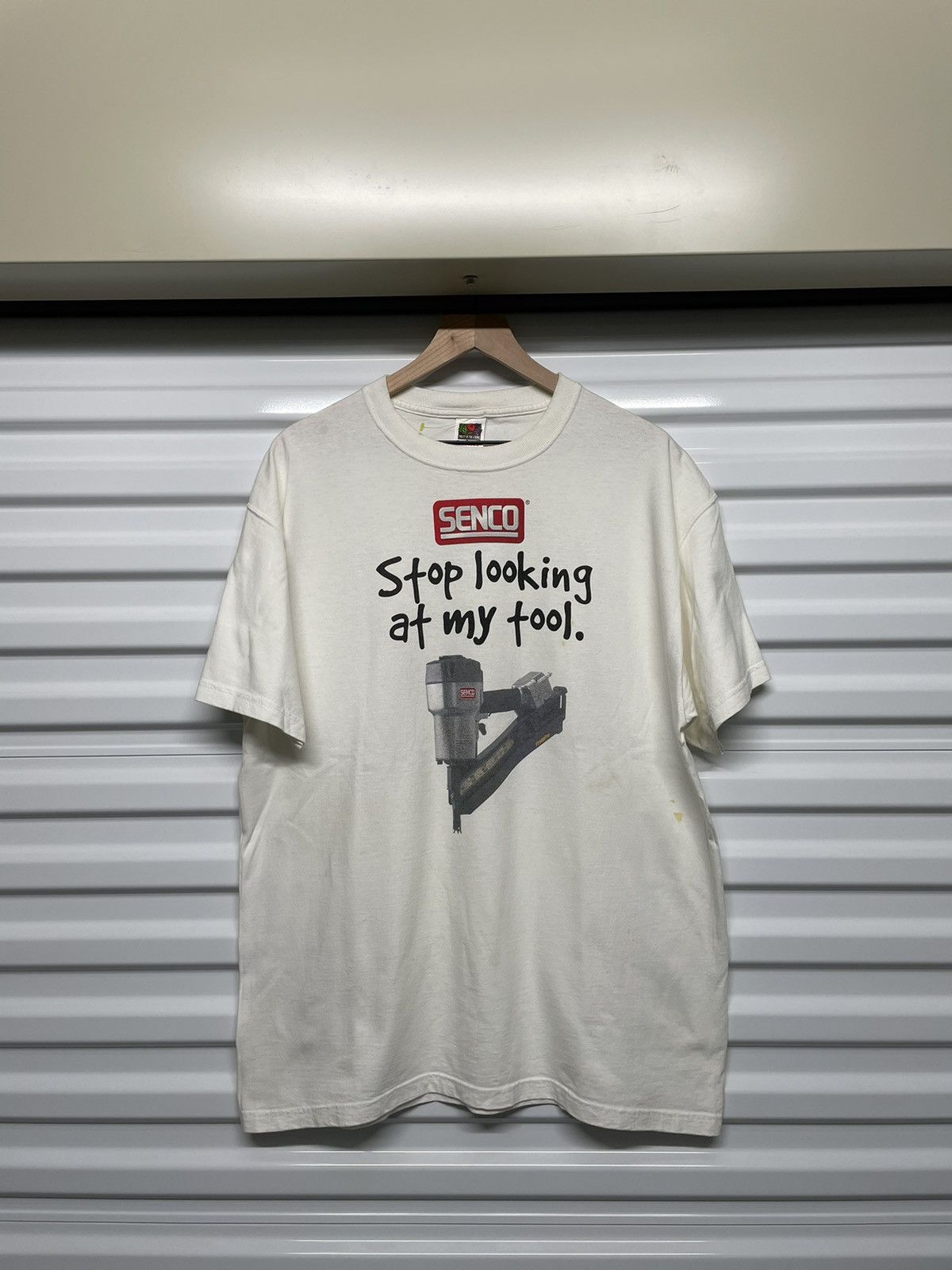 Vintage Senco Stop Looking At My Tool Tee Hoodie, Sweatshirt | FlexRushtees.com