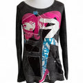 Barcelona Custo Barcelona Texture Long Sleeve Top