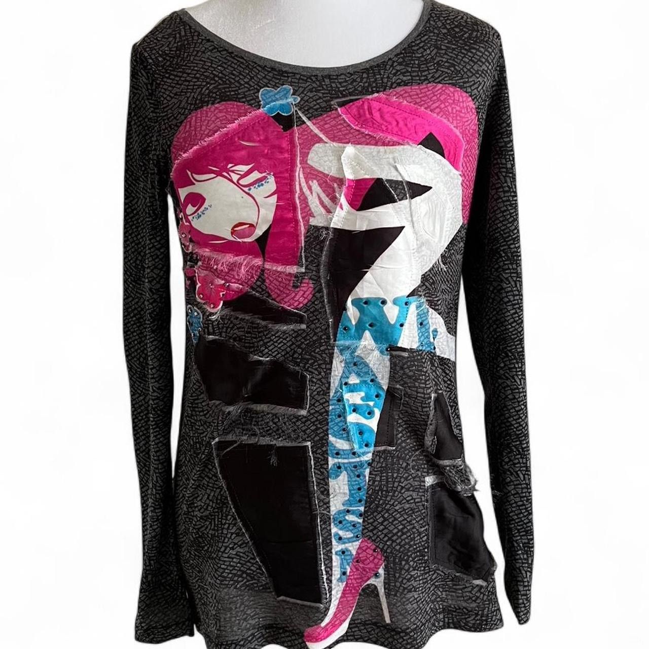 Barcelona Custo Barcelona Texture Long Sleeve Top