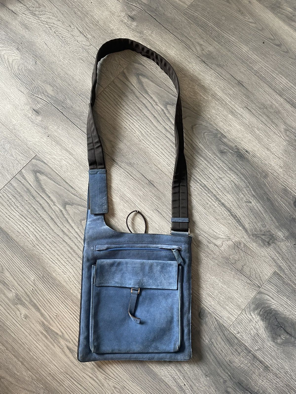Prada Blue Suede Cross Body Messenger Bag T-Shirts, Hoodie, Sweatshirt | AU16VibeMintTees.com