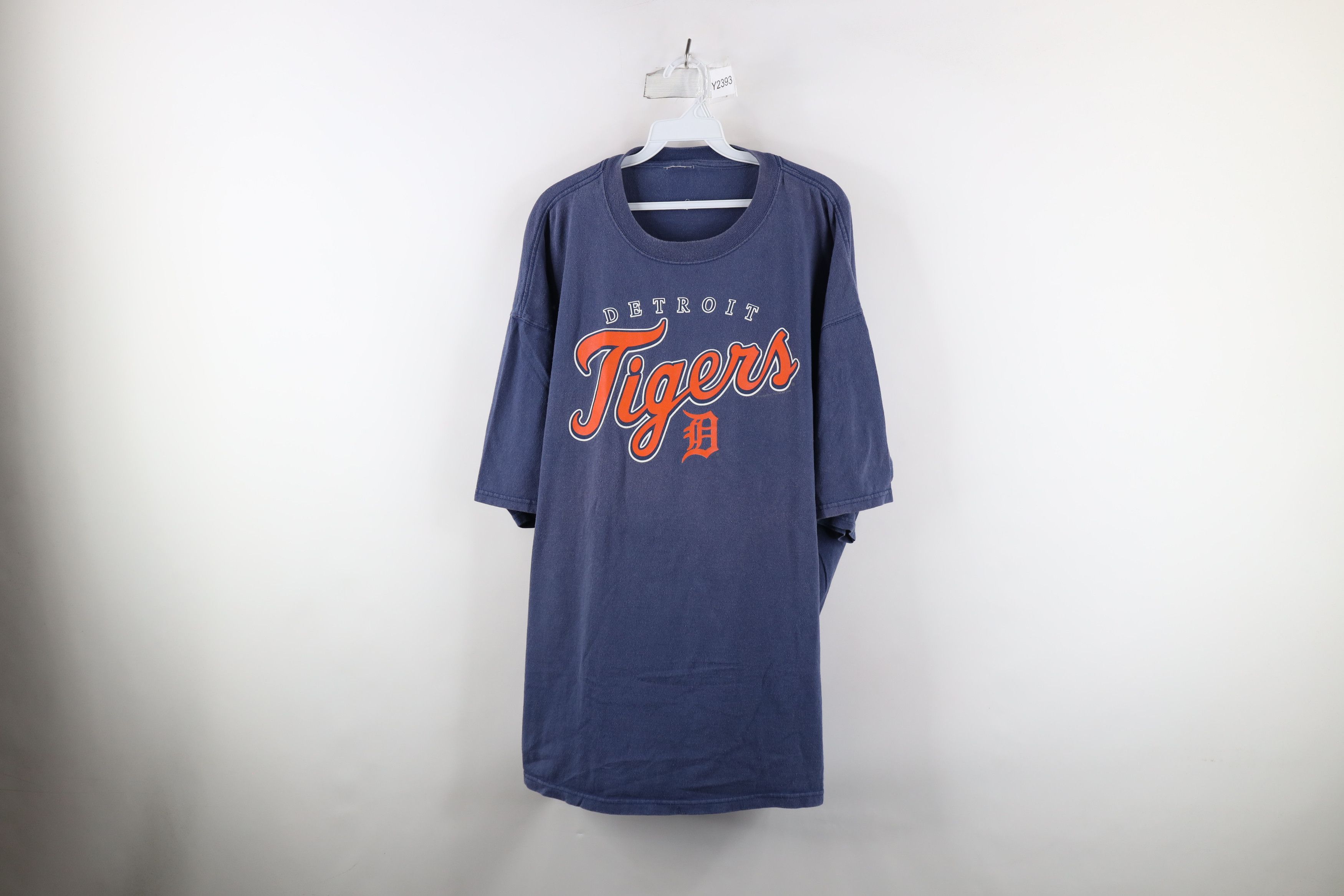 Vintage Y2k 2005 Detroit Tigers Baseball T Shirt Blue Cotton Hoodie, Sweatshirt | FlexRushtees.com