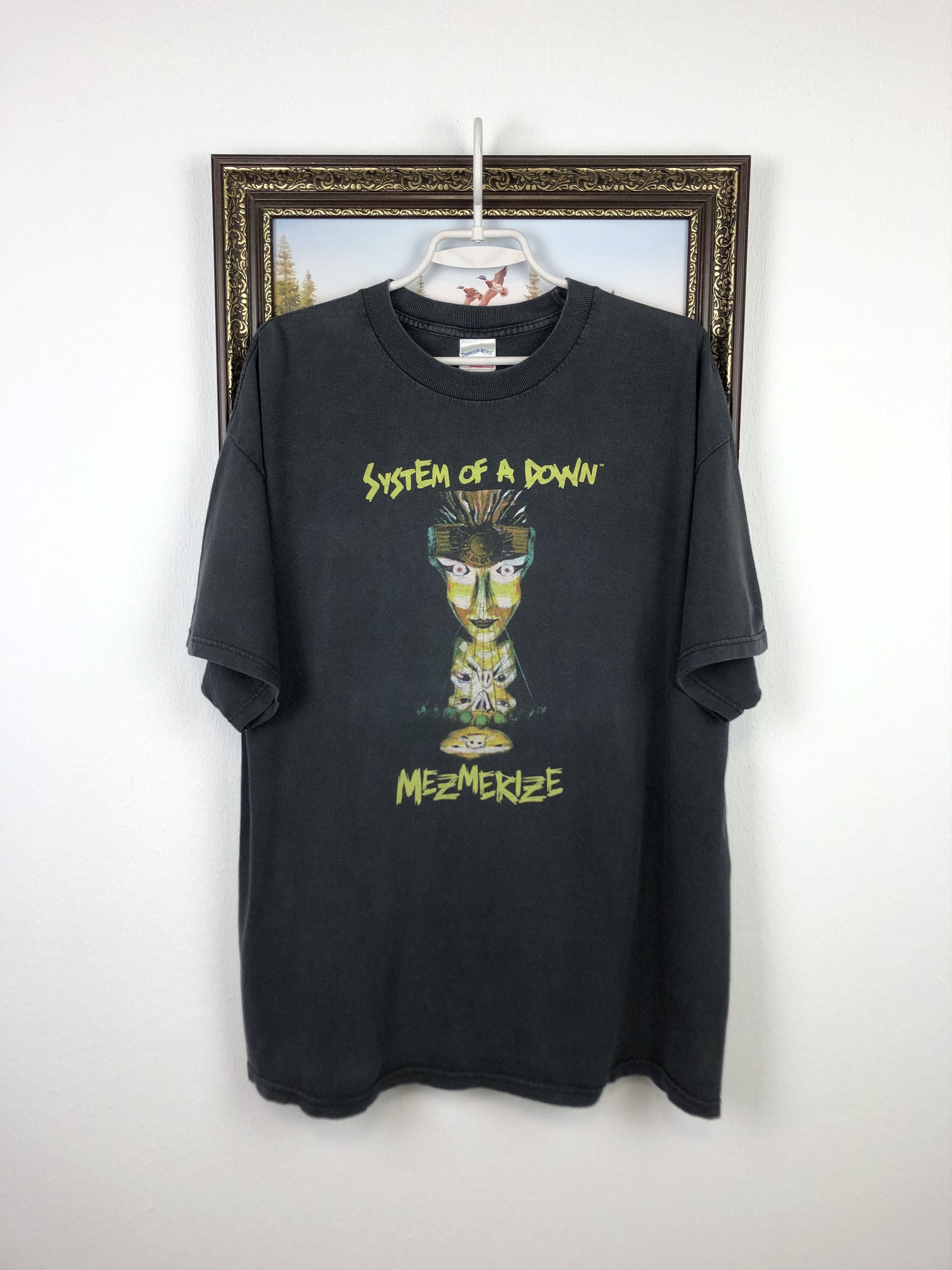 Vintage Soad System Of A Down Band Shirt Mezmerize Tee Hoodie, Sweatshirt | FlexRushtees.com