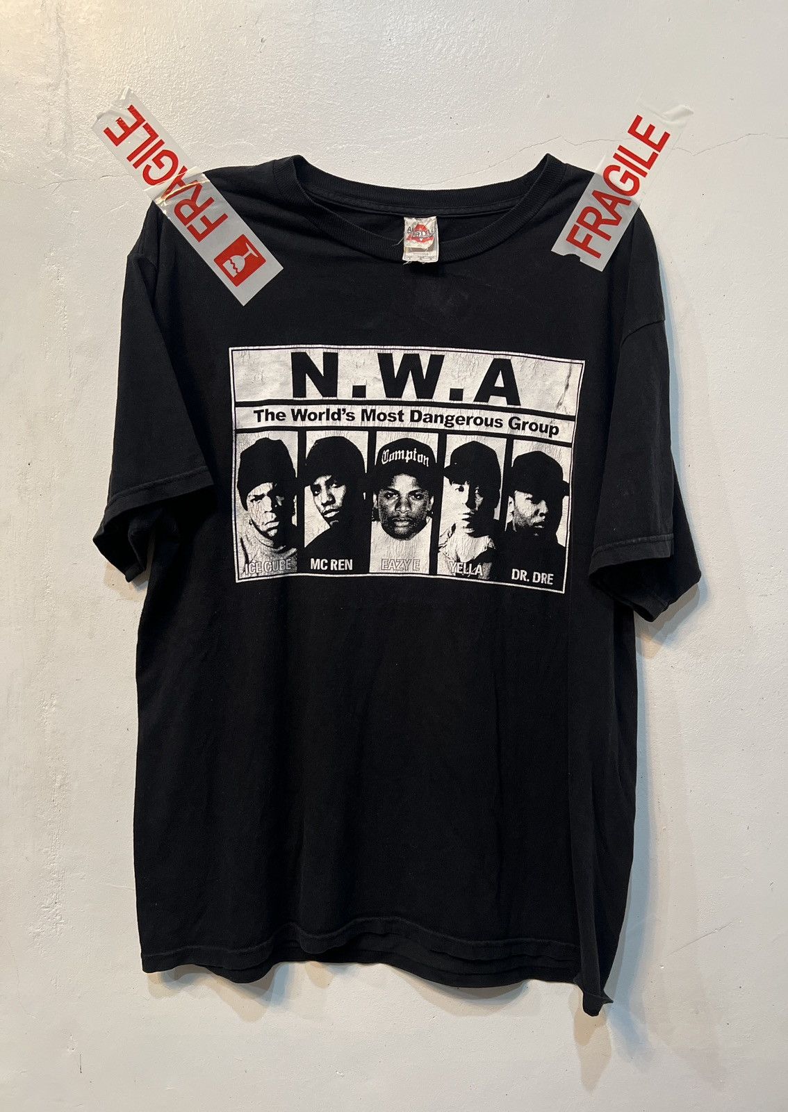 Band Tees Vintage N W A Rap Tee 90s Triple A Tag Size Large Hoodie, Sweatshirt | FlexRushtees.com