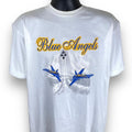 Vintage Jerzees Blue Angels Military Fighter Jet Tee Tshirt