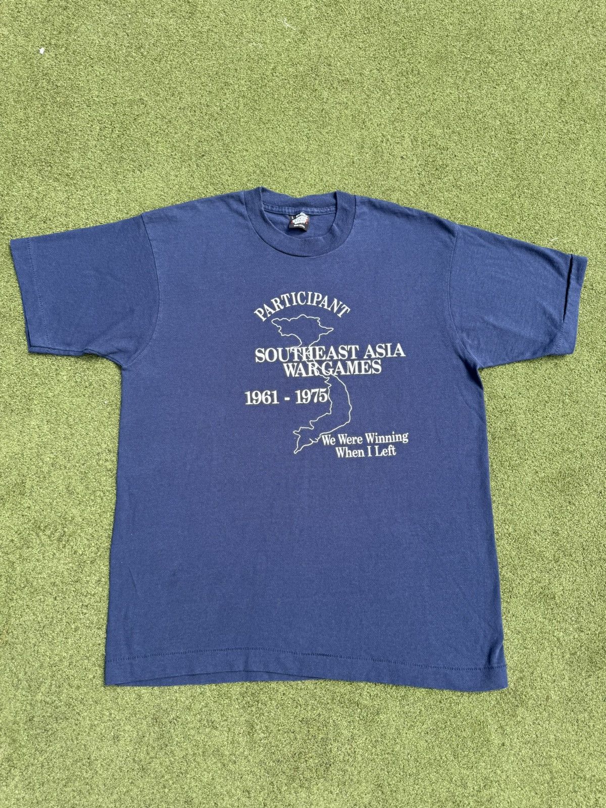Vintage 1980 S Screen Stars Asia War Military Army Humor T Shirt