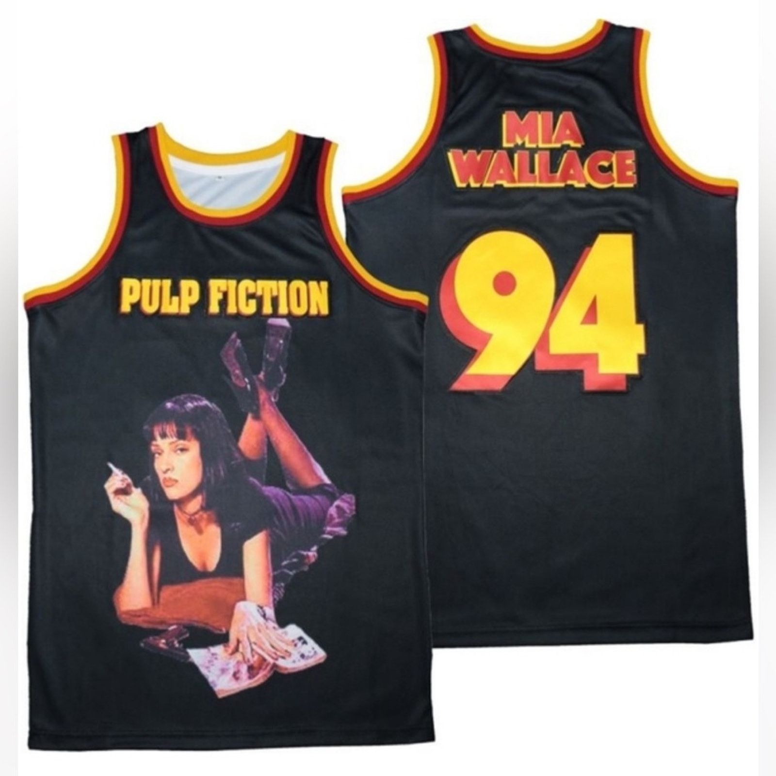 Universal Studios Headgear Classics Pulp Fiction Mia Wallace 94 Jersey Sz Xxl