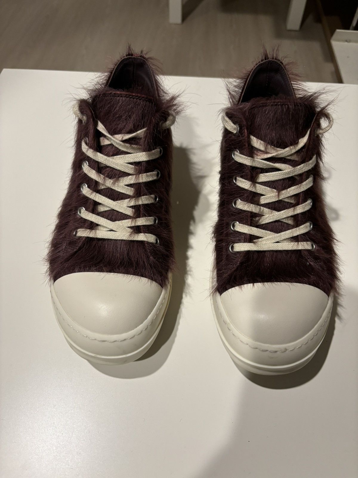 Owens Rick Owens Ss23 Ramones Low Pony Hair Amethyst Milk Eu40 T-Shirts, Hoodie, Sweatshirt | AU16VibeMintTees.com