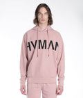 Pullover Sweatshirt Waffle Knit in Dusty Pink