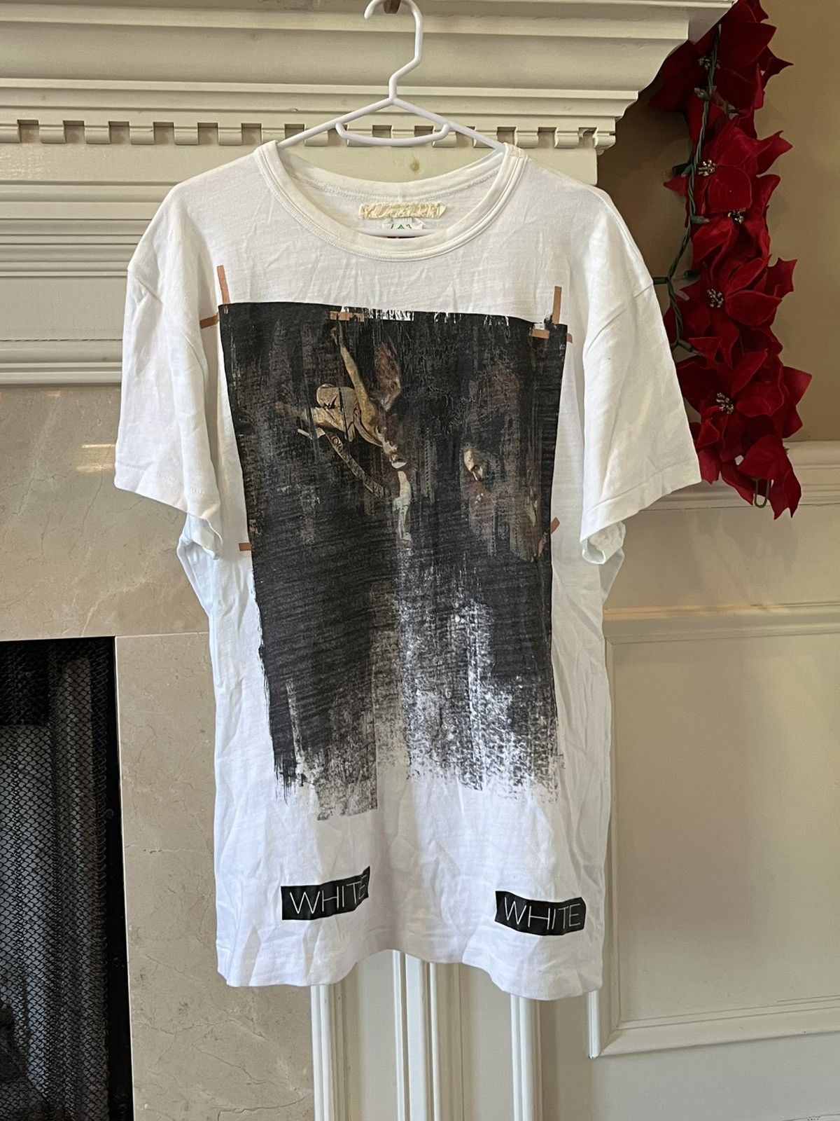 White Off White Caravaggio T Shirt Hoodie, Sweatshirt | FlexRushtees.com
