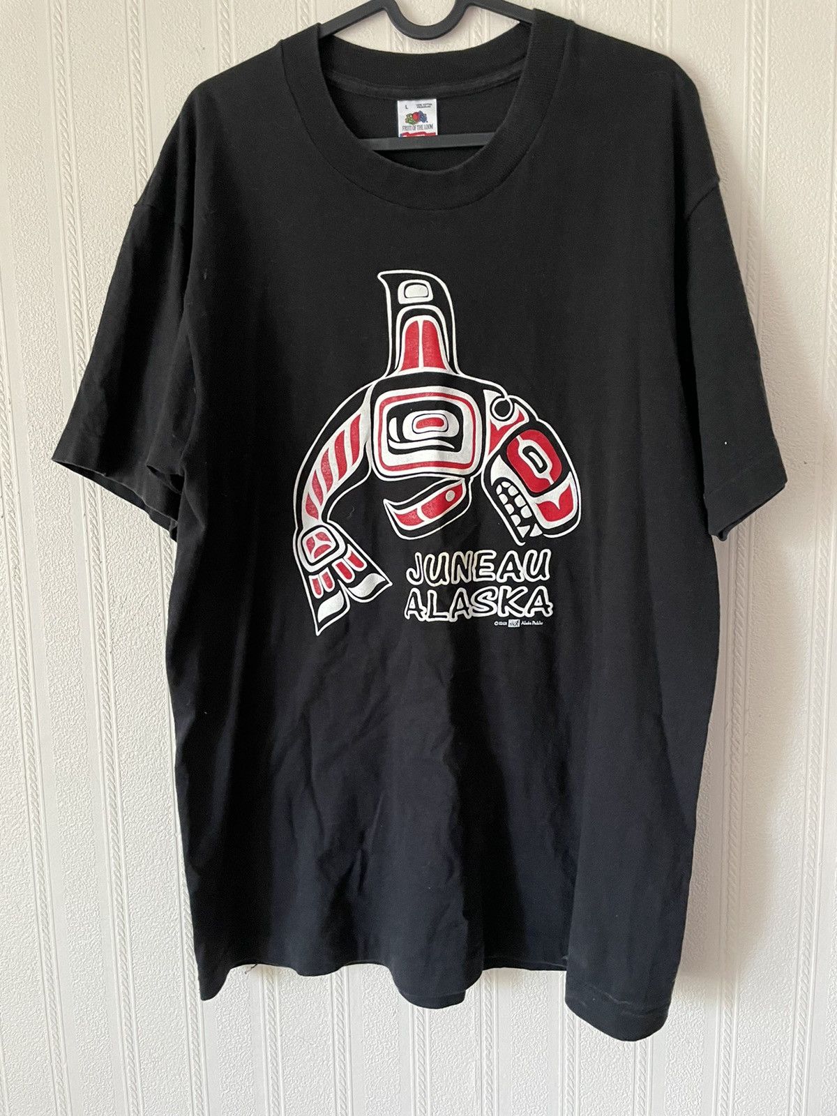 Vintage Alaska 1991 Juneau Orca Inuit Art Tee Ocean Whale